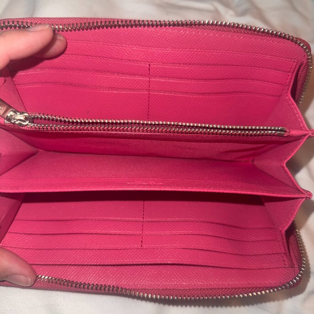 Coach full size wallet pink and silver - Picture 3 of 6